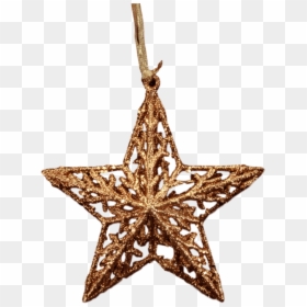 Christmas Star, HD Png Download - gold glitter star png