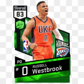 Russell Westbrook Nba 2k17, HD Png Download - russell westbrook dunk png