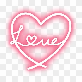 Neon Transparent Love - Transparent Neon Heart Png, Png Download - neon heart png