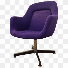 Office Chairs Amazon Clipart With A Transparent Background - Purple Desk Chair No Wheels, HD Png Download - directors chair png