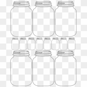 Mason Jar Gift Box Template Images About Templates - Printable Mason Jars, HD Png Download - mason jars png