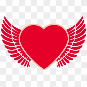 Cartoon Heart Angel Wings Png Download - Cartoon Transparent Background Heart, Png Download - cartoon wings png