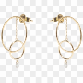 Earrings, HD Png Download - double circle png