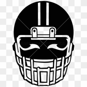 Vector Freeuse Download Black Football Helmet Clipart, HD Png Download - black football helmet png