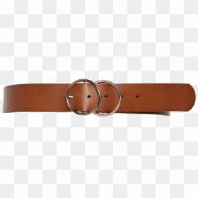Double Circle Belt In Colour Tan - Buckle, HD Png Download - double circle png