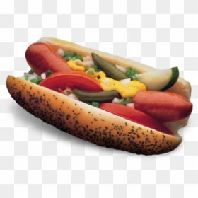 Hot Dog Png Weiner - Chicago Style Hotdog, Transparent Png - snapchat hot dog png