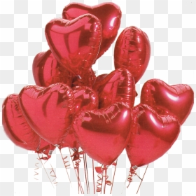 Valentine Balloons Png - Real Heart Balloons Png, Transparent Png - heart balloons png