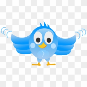 Follow Us On Twitter - Bird Flapping Wings Clipart, HD Png Download - cartoon wings png