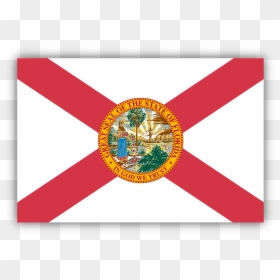 Flag State Of Florida, HD Png Download - florida shape png