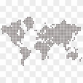 World Map Dotted Transprent - World Map Dotted Vector, HD Png Download - dotted arrow png