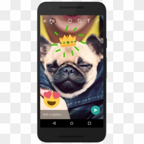 Whatsapp Camera Features - Whatsapp Camera, HD Png Download - snapchat hot dog png