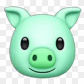 #pig#emoji#green - Emoji, HD Png Download - pig emoji png