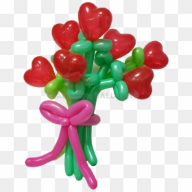Rubber Balloon Heart Shape Balloon - Balloon, HD Png Download - heart balloons png