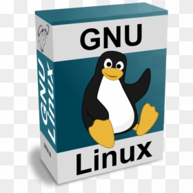 Free Vector Software Carton Box With Gnu - Software Gnu, HD Png Download - linux penguin png