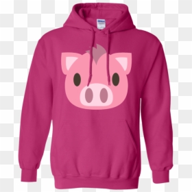 Transparent Pig Face Png - Queens Are Born In December Hoodie, Png Download - pig emoji png