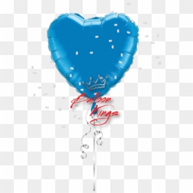 Sapphire Blue Heart, HD Png Download - heart balloons png