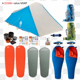 Lightweight Backpacking Kit, HD Png Download - person sleeping png