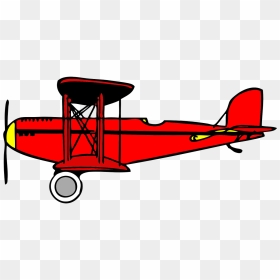 Biplane, Red, Wings, Aviation, Canvas, Fuselage, Aerial - Biplane Clipart, HD Png Download - plane with banner png