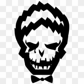 Joker Harley Quinn Youtube Batman Computer Icons - Joker Suicide Squad Logo Png, Transparent Png - batman head png