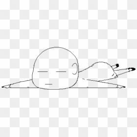 Line Art, HD Png Download - person sleeping png
