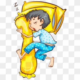 Transparent Morning Routine Clipart - Boy Sleeping And Dreaming, HD Png Download - person sleeping png