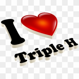 Triple H Heart Name Transparent Png - Love You Krishna Ji, Png Download - triple h logo png