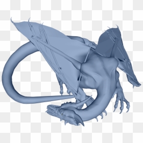 Sleeping Blue Dragon - Blue Flying Dragon Png, Transparent Png - person sleeping png