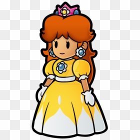 Mario Super Clipart Daisy Yellow Stunning Free Transparent - Princess Daisy Paper Mario, HD Png Download - yellow daisy png