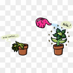 Plants Need Water - Cartoon, HD Png Download - water plants png