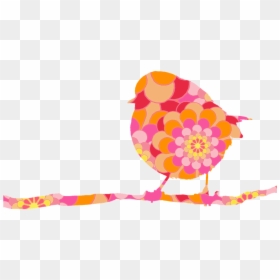 Bird, Robin, On Branch, Flower-power, Floral Design - Power Flower Png, Transparent Png - robin bird png