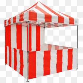 Red And White Striped Tents, HD Png Download - carnival tent png