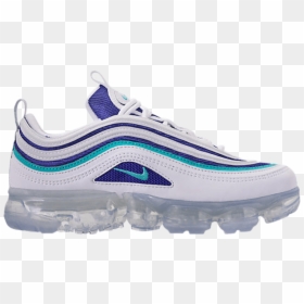Nike Air Vapormax 97 Gs "white Indigo Burst, HD Png Download - white burst png