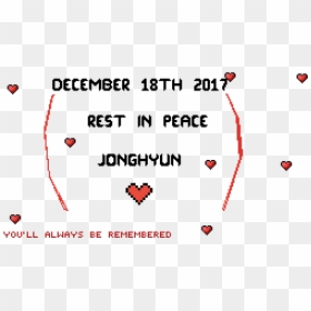 Kim Jonghyun Rest In Peace Hd, HD Png Download - rest in peace png