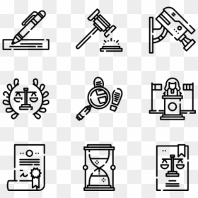 Law And Justice - Kitchen Icons Free, HD Png Download - judge hammer png