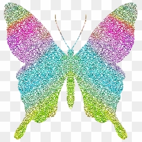 Transparent Butterflys Png - Butterfly Glitter, Png Download - butterfly wing png