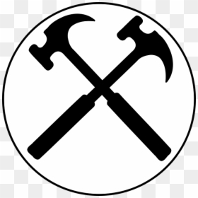 Crossed Hammers, Tools, Hammer, Repair, Symbol - Dibujo De La Geología, HD Png Download - hammer silhouette png