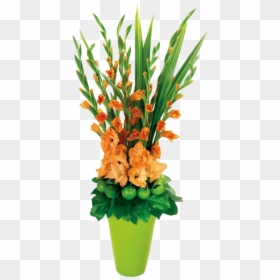 Gladiolus Fall Flower Arrangement, HD Png Download - gladiolus png