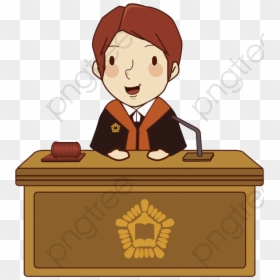 Hand Cartoon Png Transparent - Clip Art, Png Download - judge hammer png