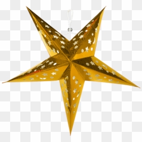 Gold Star Png -gold Star Paper Lanterns - Stars Paper Lantern Png, Transparent Png - chinese lanterns png