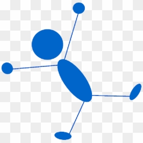Blue, Stick, People, Man, Figure, Person, Cartoon, - Stick Figure Lying Down, HD Png Download - people looking down png