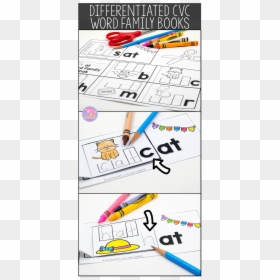 These 24 Cvc Word Family Booklets Are A Fun And Engaging - Writing, HD Png Download - family word png