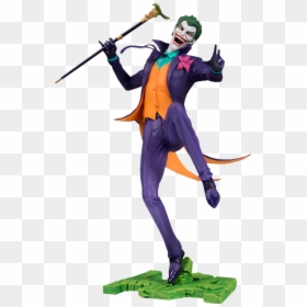 Transparent Joker Hahaha Png - Statuette Dc Core Joker, Png Download - joker hahaha png