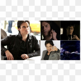 Damon Salvatore Vampire Diaries Ring - Damon Salvatore Leather Jackets, HD Png Download - damon salvatore png