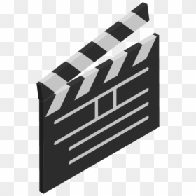 Clapperboard Isometric, HD Png Download - clapper board png