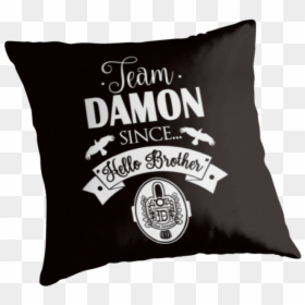 Throw Pillow, HD Png Download - damon salvatore png