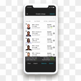 Draftkings Mobile App, HD Png Download - nfl player png