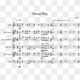 Transparent Snoop Dog Png - Meme Sheet Music Alto Sax, Png Download - snoop dog png