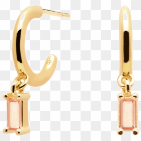 Peach Alia Gold Earrings - Earring, HD Png Download - alia png