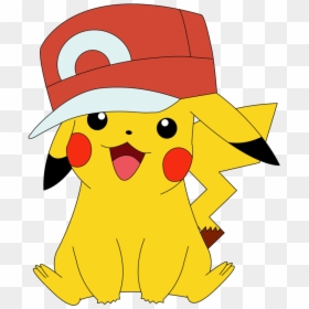 #pokemon #ashhat #pikachu #ash #hat #freetoedit - Draw Pikachu With Ash's Hat, HD Png Download - ash hat png