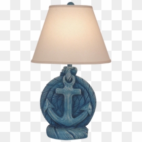 Weathered Deep Sea Anchor Accent Lamp - Electric Light, HD Png Download - blue anchor png